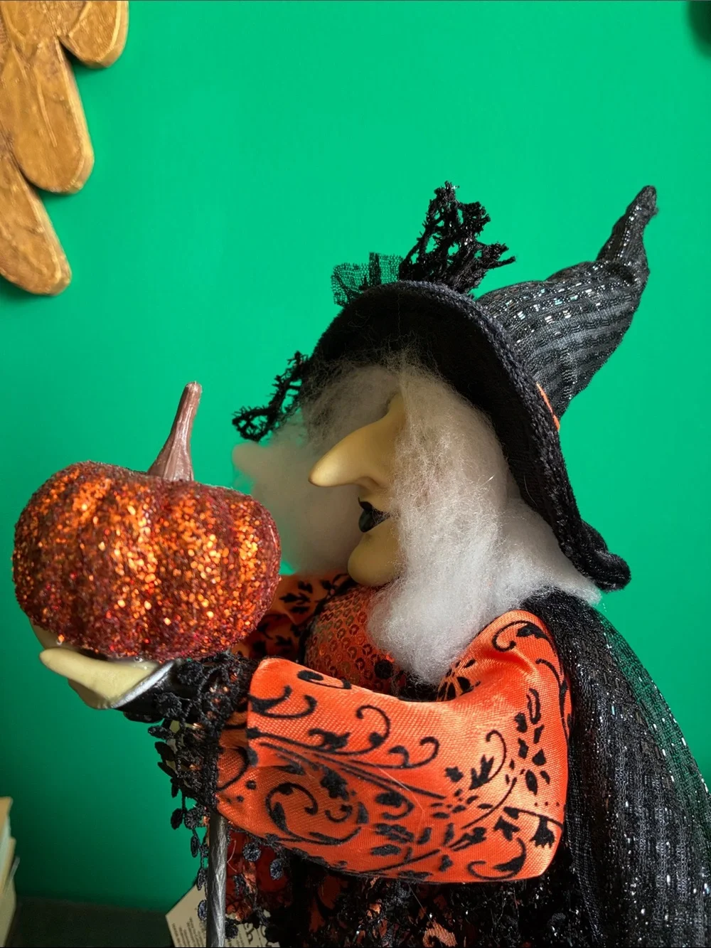 NWT Witch figurine doll Halloween tabletop home decor 17